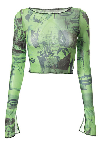 Top Casual De Mujer A La Moda Con El Lateral Del Ombligo Rec
