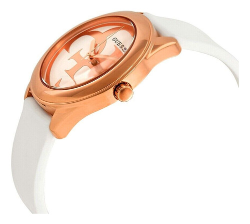 Reloj Guess G-twist Con Esfera Plateada Para Mujer - W0911l5