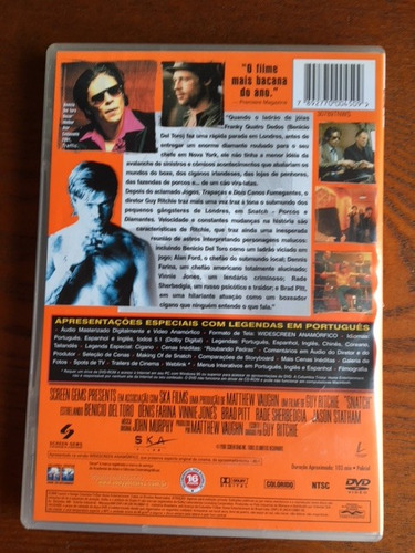 Imagem 3 de 3 de Dvd Snatch Porcos E Diamantes (frete Grátis)
