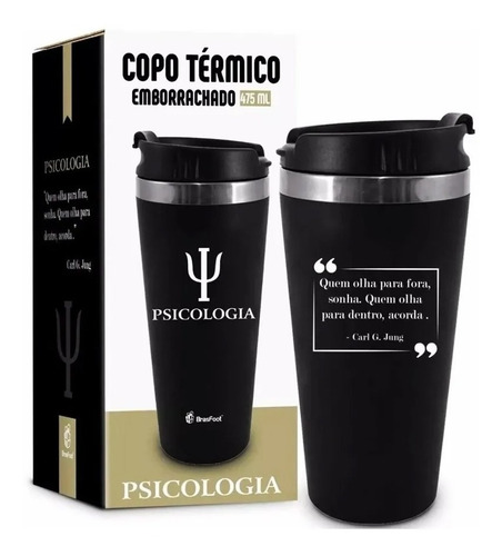 Imagem 1 de 3 de Copo Emborrachado Profissao Psicologia Frases 475ml