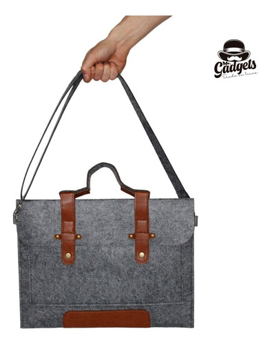 Imagen 2 de 10 de Mochila Portafolio Para Laptop Maletín Con Compartimentos