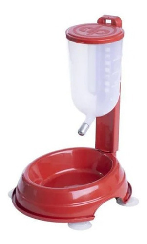 Bebedouro Cães Durafeeder Basic Durapets 1lt Vermelho