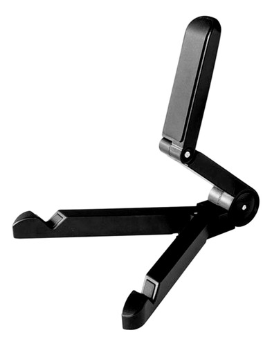 Soporte Plegable Negro Ajustable Para Teléfono Y Tableta