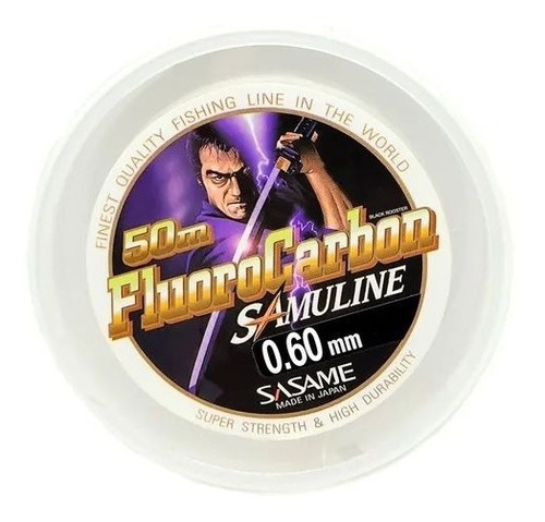 Fluorocarbono Samuline 0,60 Mm 42 Lbs - 50 Mts Sasame