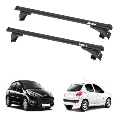 Barras Porta Equipajes Negras Peugeot 206 Y 207