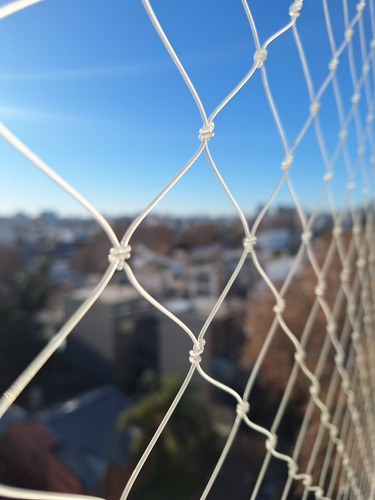 Kit Auto Instalable 15m2 Red Balcones Ventanas Gatos Niños Transparente 4.30 X 3.50