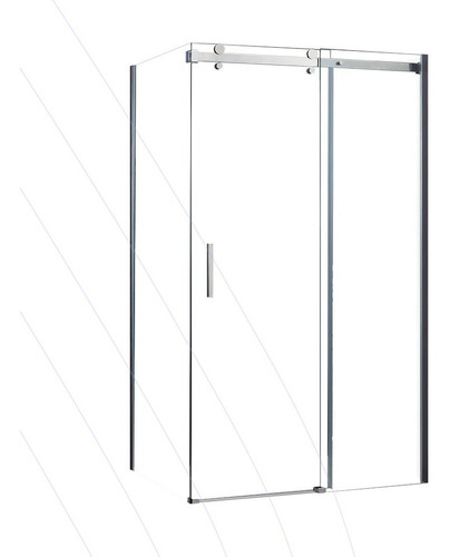 Mampara De Baño Acero Corrediza Granero 100 X100 Seul Gorena