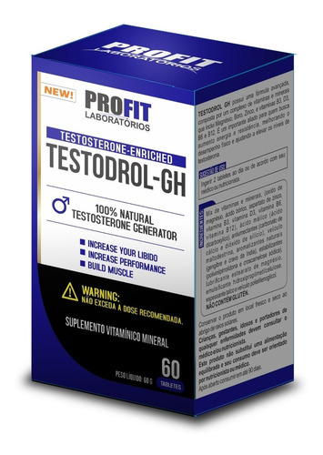 Pré Hormonal Testodrol - Gh 60comp - Profit Labs