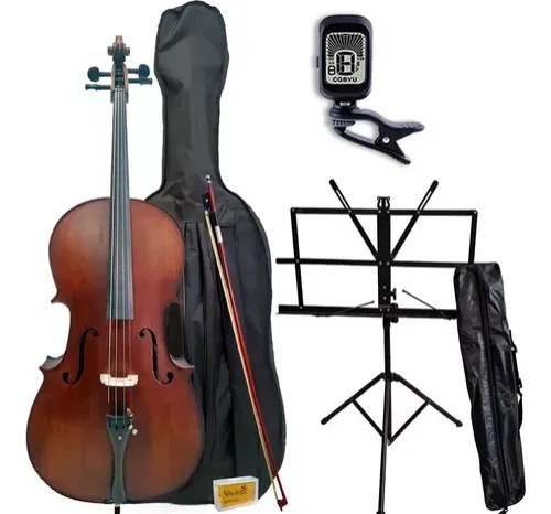 Violoncelo Vivace 4/4 Cst44s Fosco + Kit Completo Promoção!