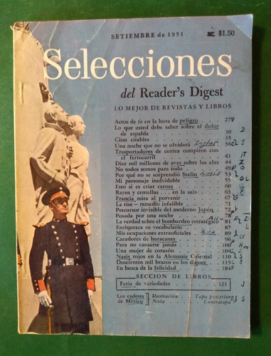 Revista Selecciones Del Readers Digest Septiembre De 1951