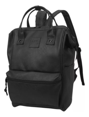 Mochila Boca De Pez Mtl Urbana Bolsillo Antirrobo Color Negro 17 Pulgadas Cuero Pu Resistente Reforzada Gran Capacidad Trabajo Estudio Viajes Seguridad Moderna Cómoda Liviana Duradera Multipropósito