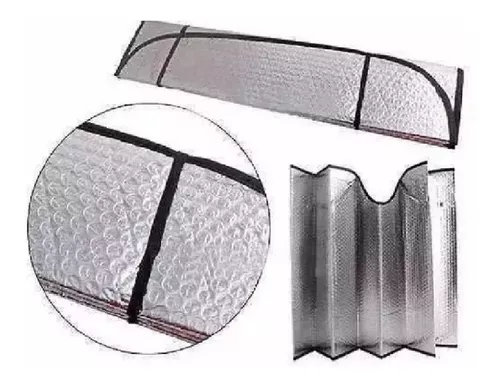 Kit Parasol Metalizado + 2 Parasol Ventanilla Auto Plegables