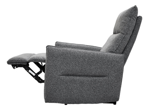 Sillón Reclinable Eléctrico En Tela Sofisticado Color Gris