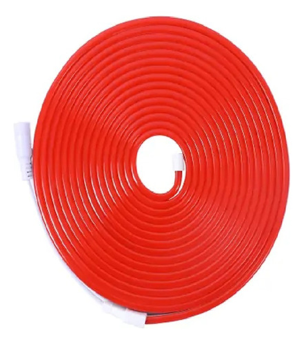 Tira Luz Led Continua Neon Red Roja + Transformador Flexible