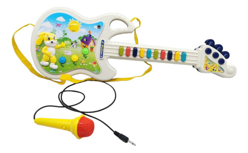 Guitarra Microfono Musical Bebes Animales Juguete Conejo