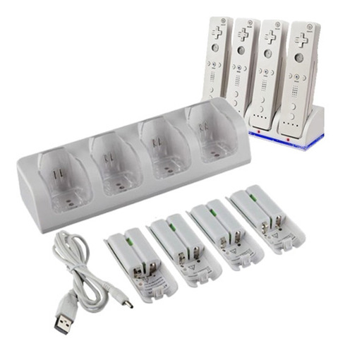 4 Celdas Recargables De 2800 Mah+base De Carga Wii-cell