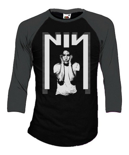 Nine Inch Nails Playeras Manga 3/4 Para Hombre Y Mujer C3