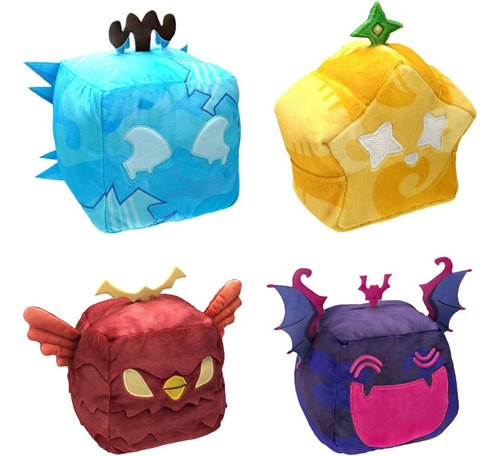 4 X Peluche Blox Fruits, Navidad, Amantes Los Juegos-15cm