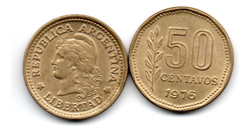 Argentina Moneda 50 Centavos Año 1976 Cj#235