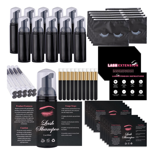 Uyolaxed Kit De Limpieza De Extensión De Pestañas De 60 Piez