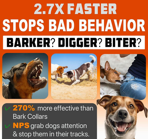Nps Dog Bark Deterrent Device | 2023 Release | Professional