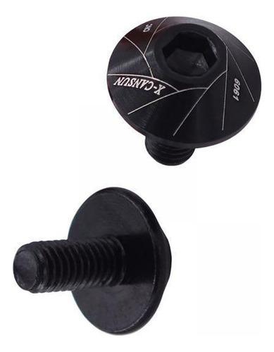 2 X 2 Piezas De Perno De Jaula De Botella De Agua De Negro .