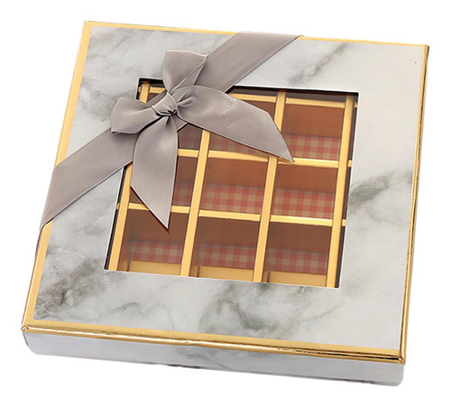 Caja Expositora De Chocolate Con 9 Cuadrículas Para Galletas