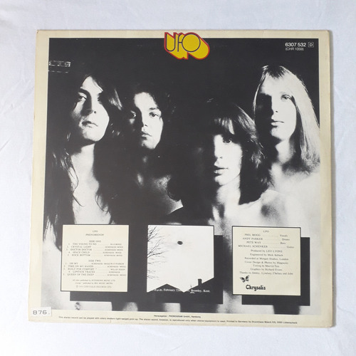 Lp Ufo Phenomenon / 1974 / Original Germany Estandar (Usado)