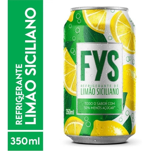 Refrigerante Limão FYs Lata 350ml
