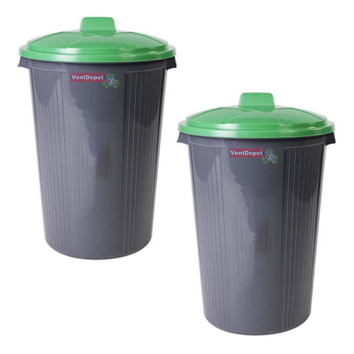 Cesto Recolector Para Agua, Mxrxy-003, 3 Pzs, 50lts, Polieti Color Verde
