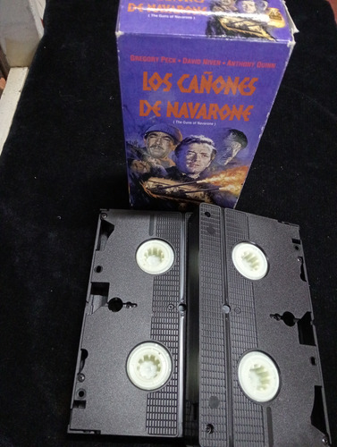2 Cartuchos Vhs Los Cañones De Navarone Columbia Tristar (Usado)