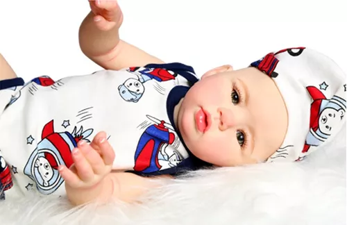 48cm full silicone reborn baby dolls boy girl bebe reborn menino