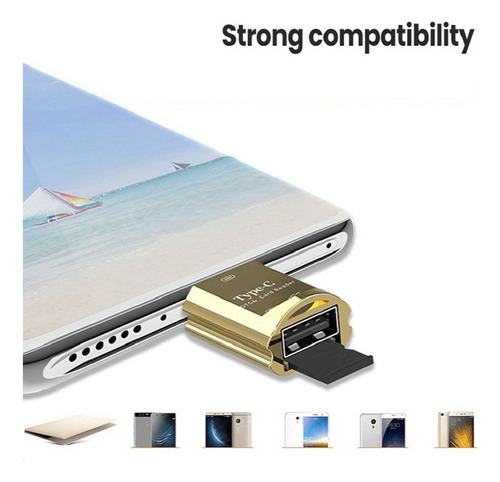 Zz Lector De Tarjetas De Memoria Usb Tipo C, Adaptador Otg,