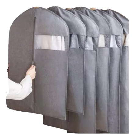 Pack 2 Funda Porta Traje Con Cierre 60x80 Cm