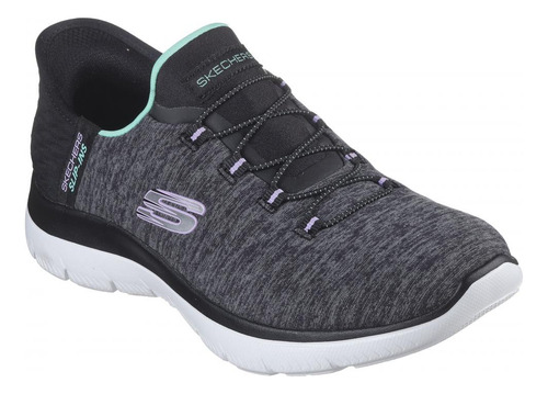Zapatilla Mujer Slip-ins: Summits A Negro Skechers