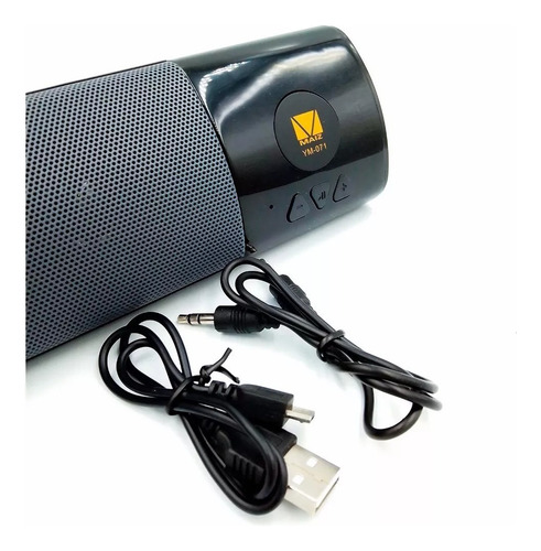 Bocina Triangular Excelente En Sonido Recargable Blue-usb-fm Color Negro