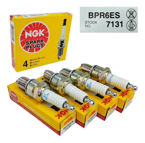 Imagen 2 de 7 de Bujia Ngk Bpr6es Corsa 1999 2000 2001 2002 Original