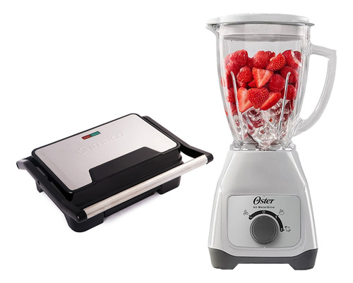 Combo Licuadora Oster Blstkagwrd + Mini Grill Imaco Ig2314