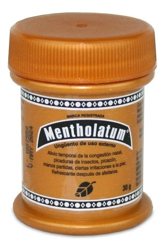  Mentholatum Ungüento | Mentol 1,35 | 30gr Tipo de envase Pote