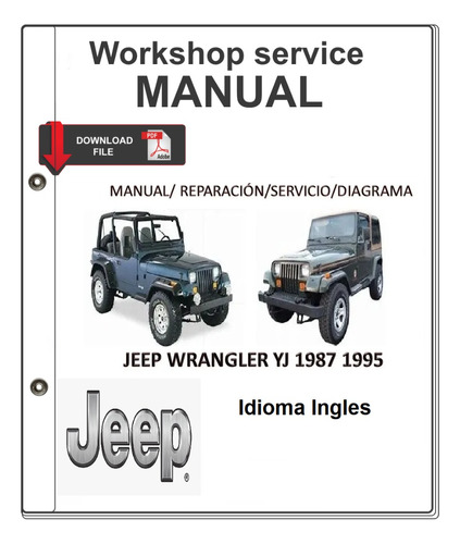 Manual De Taller De Servicio Jeep Wrangler Yj 1987 1995.