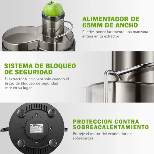 Super extractor de jugos aicok precio hotsell