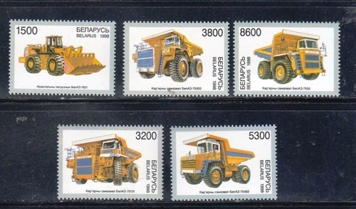 1998 Transportes- Vehículos Construcción- Bielorrusia - Mnh 