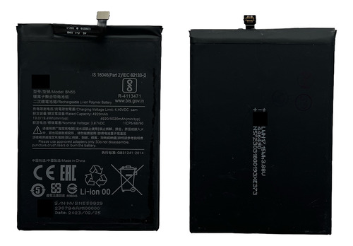 Bateria Compatible Con Xiaomi Redmi Note 9s M2003j6a1g Bn55