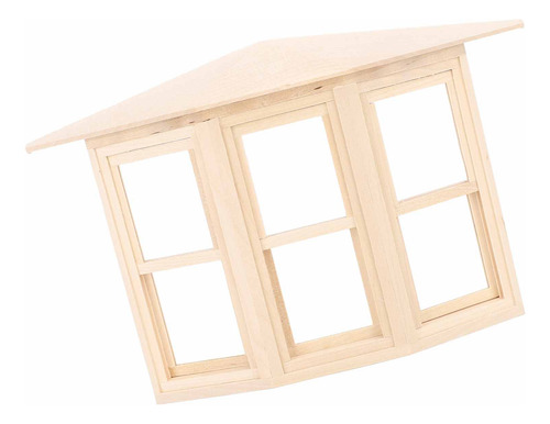 Ventana En Miniatura 1:12 Con Forma De Casa De Muñecas, Made