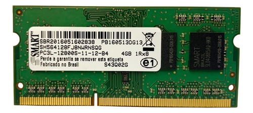 Memoria 4gb Ddr3 12800s Pc3l Hp Asus Para Notebook (Usado)