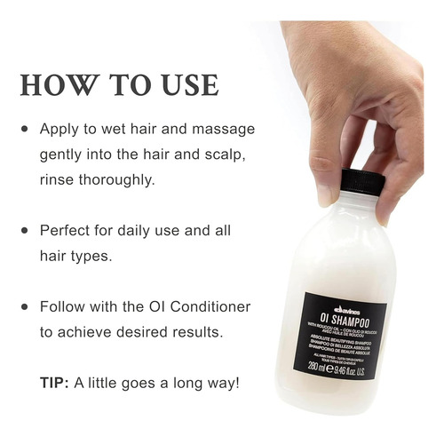 Shampoo Davines Oi | Shampoo Nutritivo Para Todos Os Tipos D