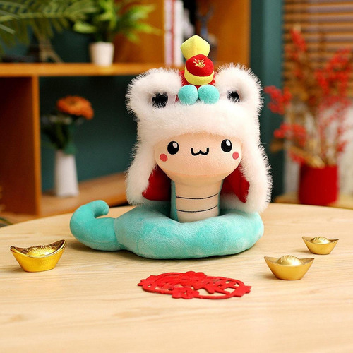 2025 Juguete De Peluche De Serpiente China Figura De Verde