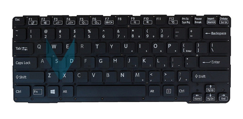 Teclado Para Sony 149117311us D12b02039410 Preto Us Idioma Inglês Us