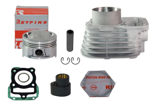 Imagem 2 de 2 de Kit Competição Titan/fan125 2003 04 Pistão 4mm + Comando Wg