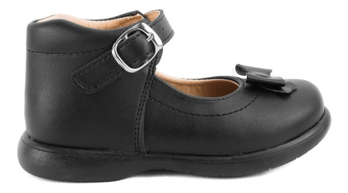 Zapato Bota Niña Arco Soporte Escolares Negros 201-408-n